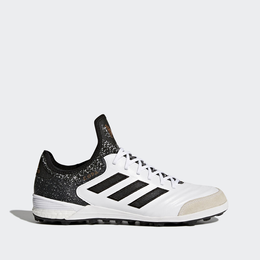 Adidas Copa Tango 18.1 Turf - ποδοσφαιρικα παπουτσια ανδρικα - Ασπρα/Μαυρα/Χρυσο Χρωμα,Μέγεθος: EU 3